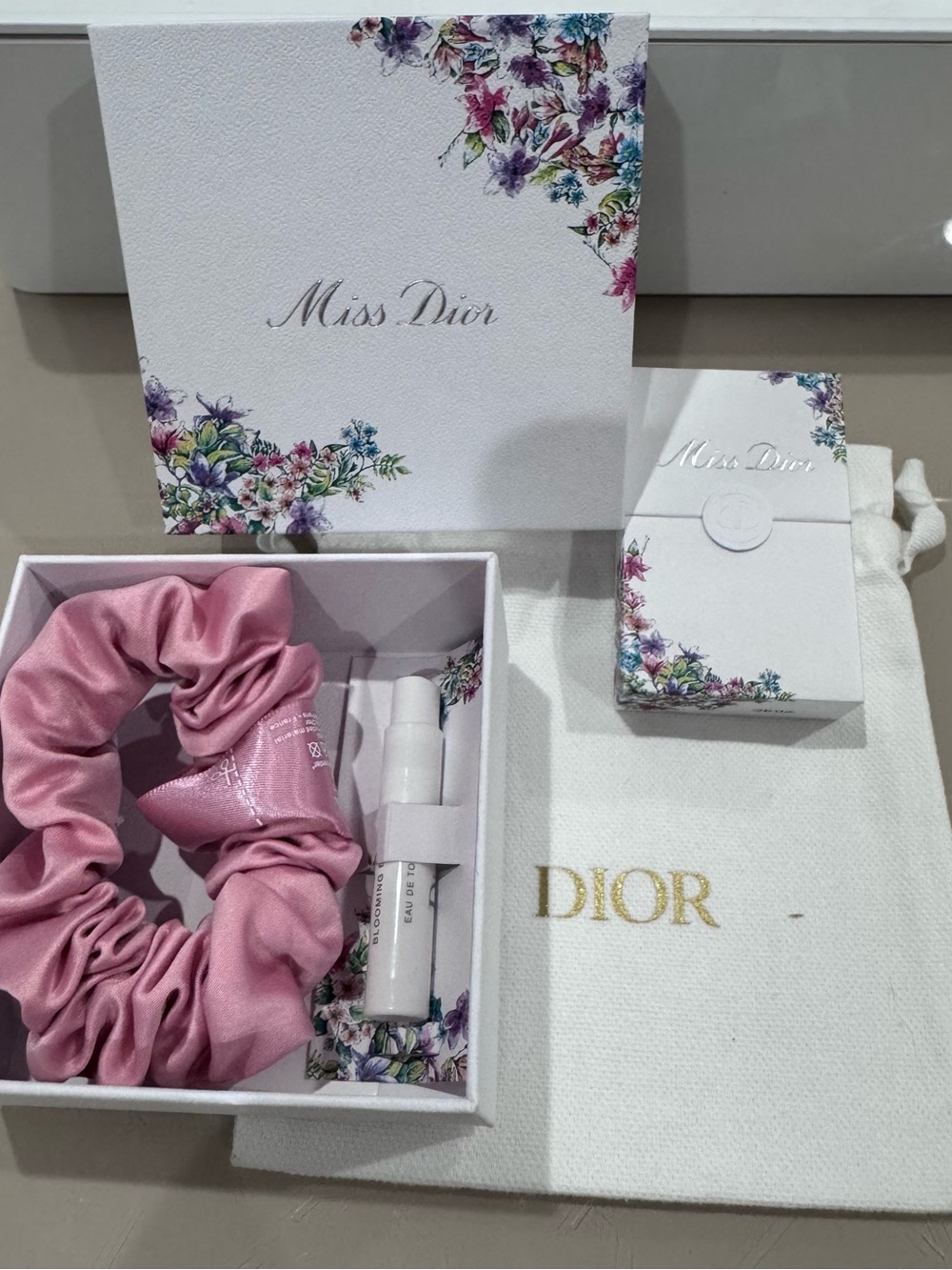 Dior Miss Dior Gift Set with Pink Satin Scrunchie